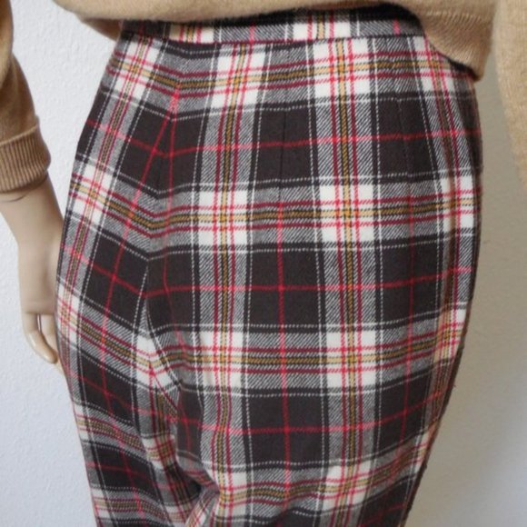 Vintage 70s Plaid Wool Pants and Shirt by Pendleton S-M - Picture 13 of 14